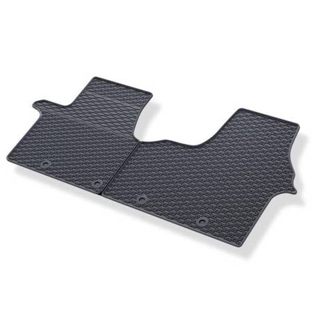 Tapis de sol en caoutchouc pour Opel Vivaro II (2014-2019) - tapis de voiture - noir - Geyer & Hosaja - 881/1C