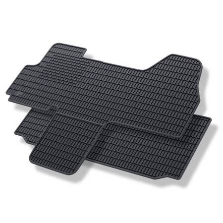 Tapis de sol en caoutchouc pour Peugeot Boxer II (2006-2014) - tapis de voiture - noir - Geyer & Hosaja - 847/2C