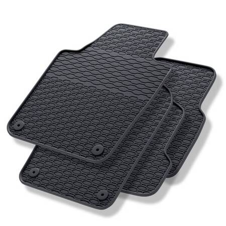 Tapis de sol en caoutchouc pour Seat Ibiza IV (2008-2017) - tapis de voiture - noir - Geyer & Hosaja - 842/4C