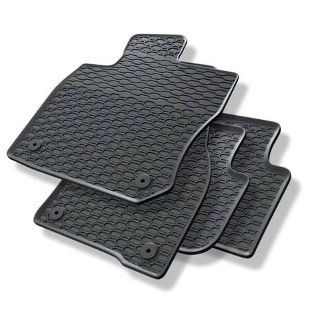 Tapis de sol en caoutchouc pour Volkswagen Tiguan III (2024-....) - tapis de voiture - noir - Geyer & Hosaja - 906/4C