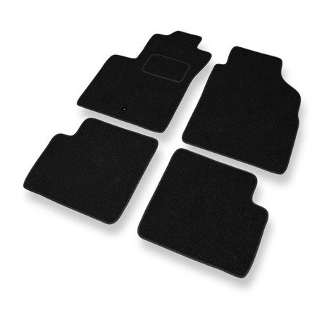 Tapis de sol feutre pour Fiat 500 (2007-2012) - tapis de voiture - noir - DGS Autodywan