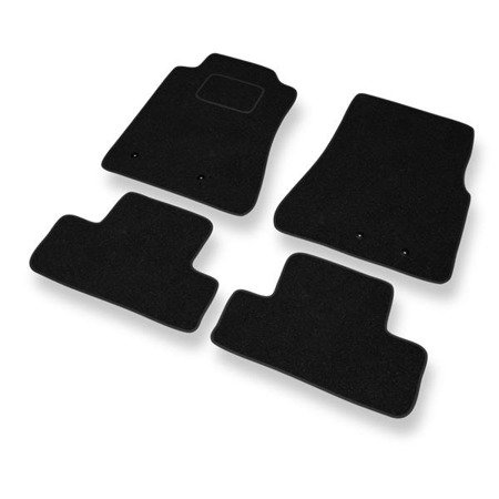 Tapis de sol feutre pour Ford Mustang V (2005-2014) - tapis de voiture - noir - DGS Autodywan