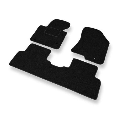 Tapis de sol feutre pour Kia Carens IV (2013-2019) - tapis de voiture - noir - DGS Autodywan