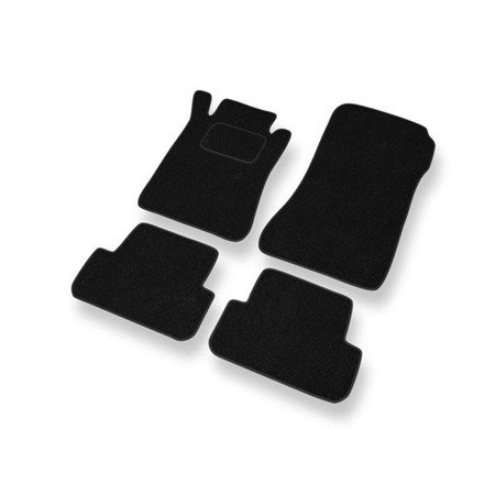 Tapis de sol feutre pour Mercedes-Benz CLK A209, C209 (2003-2009) - tapis de voiture - noir - DGS Autodywan