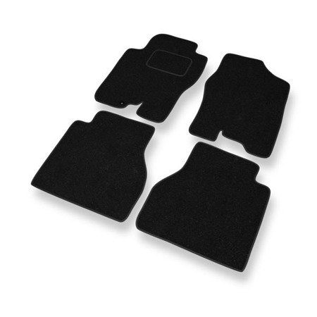 Tapis de sol feutre pour Nissan Navara D40 (2005-2014) - tapis de voiture - noir - DGS Autodywan