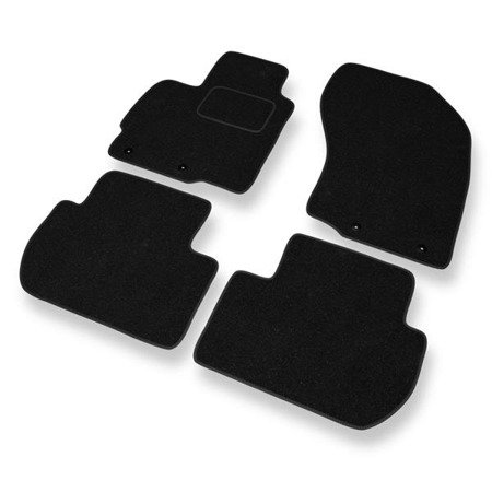 Tapis de sol feutre pour Peugeot 4007 (2007-2012) - tapis de voiture - noir - DGS Autodywan