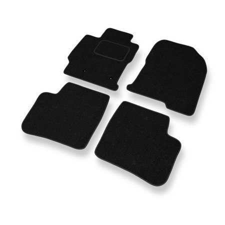 Tapis de sol feutre pour Toyota Prius II (2002-2009) - tapis de voiture - noir - DGS Autodywan