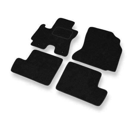 Tapis de sol feutre pour Toyota RAV4 II (2000-2005) - tapis de voiture - noir - DGS Autodywan