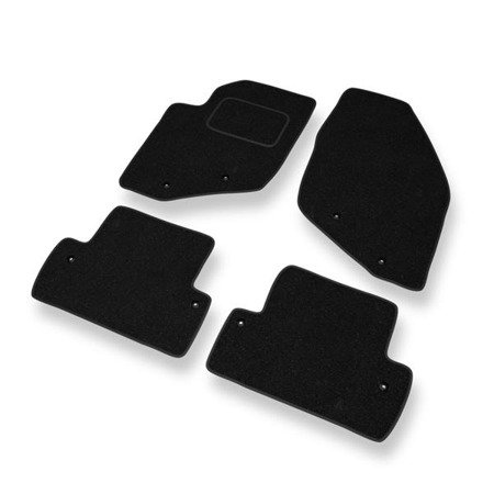 Tapis de sol feutre pour Volvo S60 I (2000-2009) - tapis de voiture - noir - DGS Autodywan