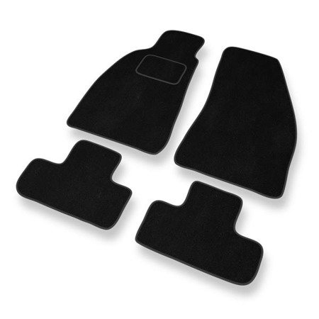 Tapis de sol velours pour Alfa Romeo GTV (1995-2006) - Premium tapis de voiture - noir - DGS Autodywan