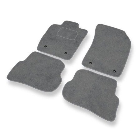 Tapis de sol velours pour Audi A1 I 8X (2010-2018) - Premium tapis de voiture - gris - DGS Autodywan