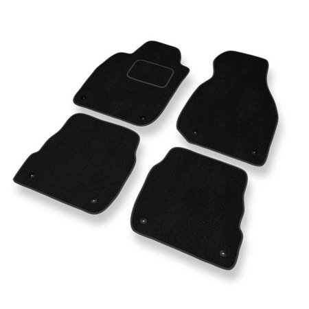 Tapis de sol velours pour Audi A6 II C5 (1997-2004) - Premium tapis de voiture - noir - DGS Autodywan