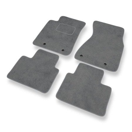 Tapis de sol velours pour Audi A8 I D2 (1994-2002) - Premium tapis de voiture - gris - DGS Autodywan