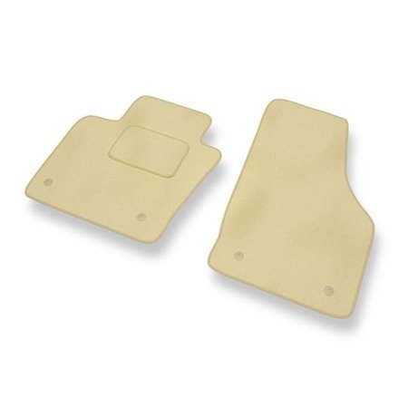 Tapis de sol velours pour Audi Q3 I 8U (2011-2018) - Premium tapis de voiture - beige - DGS Autodywan