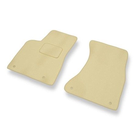 Tapis de sol velours pour Audi Q5 I 8R (2008-2016) - Premium tapis de voiture - beige - DGS Autodywan