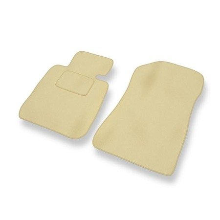 Tapis de sol velours pour BMW 1 E81/E87 (2004-2013) - Premium tapis de voiture - beige - DGS Autodywan