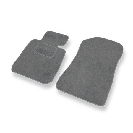 Tapis de sol velours pour BMW 1 E81/E87 (2004-2013) - Premium tapis de voiture - gris - DGS Autodywan