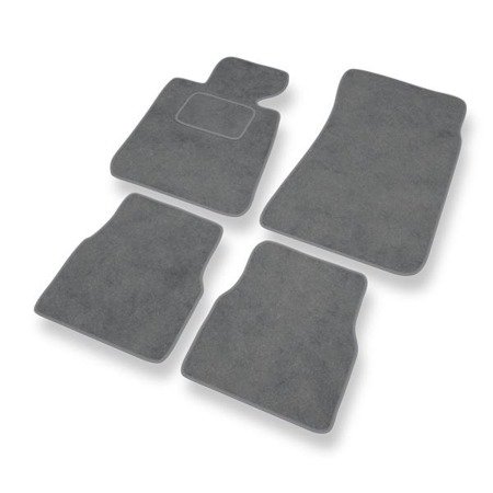 Tapis de sol velours pour BMW 3 M3 I E30 (1985-1992) - Premium tapis de voiture - gris - DGS Autodywan