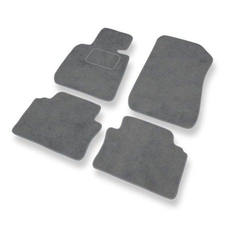 Tapis de sol velours pour BMW 3 M3 IV E90 (2007-2013) - Premium tapis de voiture - gris - DGS Autodywan