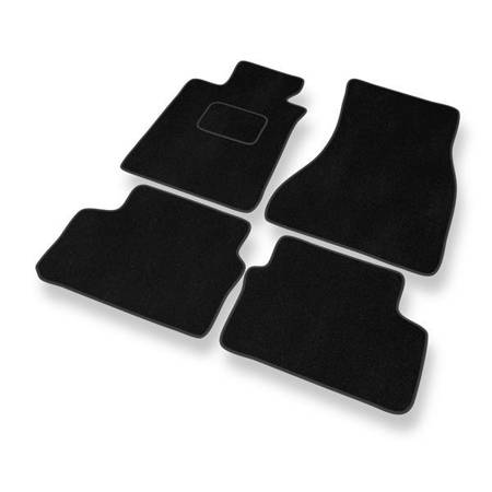 Tapis de sol velours pour BMW 5 G31 (2017-....) - Premium tapis de voiture - noir - DGS Autodywan