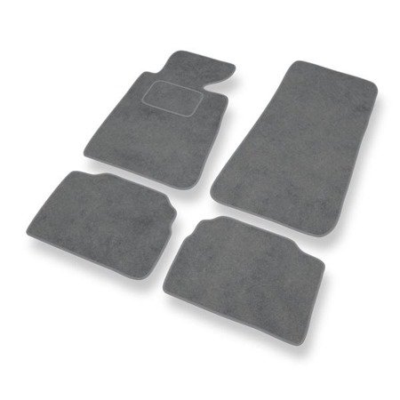 Tapis de sol velours pour BMW 5 III E34 (1988-1997) - Premium tapis de voiture - gris - DGS Autodywan