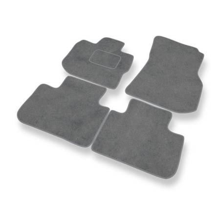 Tapis de sol velours pour BMW X3 (2018-....) - Premium tapis de voiture - gris - DGS Autodywan