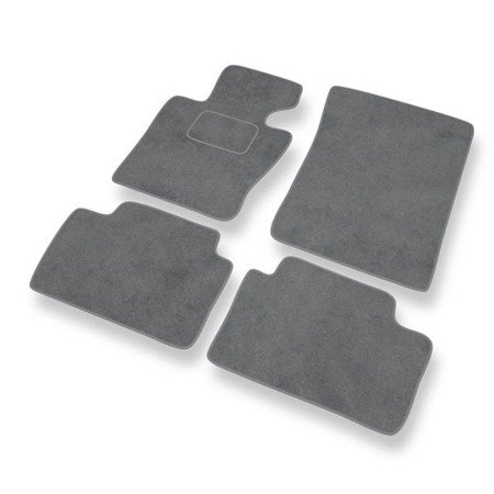 Tapis de sol velours pour BMW X3 I E83 (2000-2010) - Premium tapis de voiture - gris - DGS Autodywan