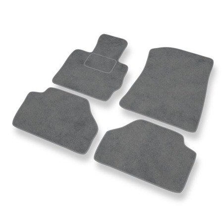 Tapis de sol velours pour BMW X3 II F25 (2010-2017) - Premium tapis de voiture - gris - DGS Autodywan