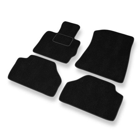 Tapis de sol velours pour BMW X3 II F25 (2010-2017) - Premium tapis de voiture - noir - DGS Autodywan