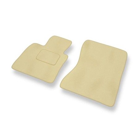 Tapis de sol velours pour BMW X6 I E71 (2008-2014) - Premium tapis de voiture - beige - DGS Autodywan