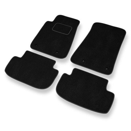 Tapis de sol velours pour Chevrolet Camaro V (2009-2015) - Premium tapis de voiture - noir - DGS Autodywan