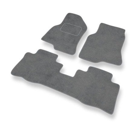 Tapis de sol velours pour Chevrolet Captiva I (2006-2011) - Premium tapis de voiture - gris - DGS Autodywan