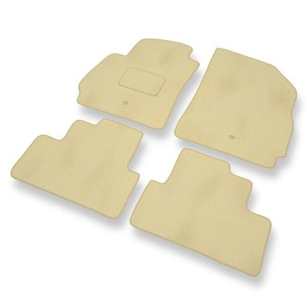 Tapis de sol velours pour Chevrolet Orlando (2010-2018) - Premium tapis de voiture - beige - DGS Autodywan