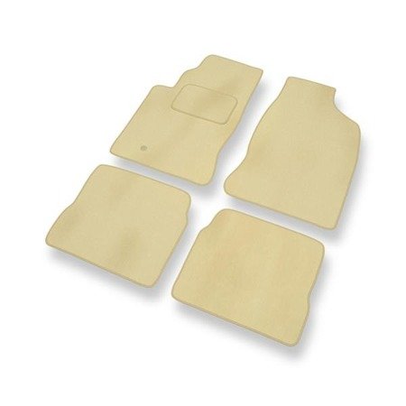 Tapis de sol velours pour Chrysler PT Cruiser Automat (2000-2010) - Premium tapis de voiture - beige - DGS Autodywan