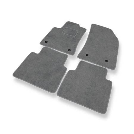 Tapis de sol velours pour Citroen C3 Aircross (2017-....) - Premium tapis de voiture - gris - DGS Autodywan