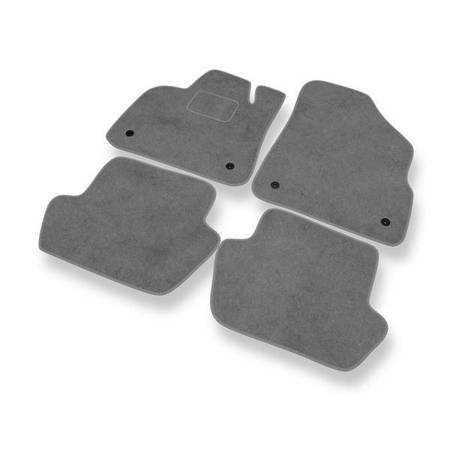 Tapis de sol velours pour Citroen DS5 (2011-2015) - Premium tapis de voiture - gris - DGS Autodywan