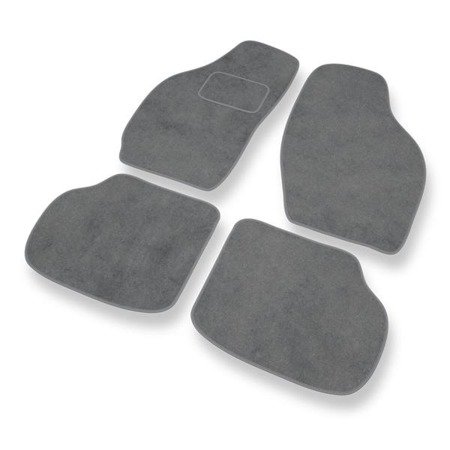 Tapis de sol velours pour Daewoo Tico (1991-2001) - Premium tapis de voiture - gris - DGS Autodywan