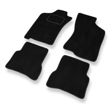 Tapis de sol velours pour Fiat Albea (2002-2010) - Premium tapis de voiture - noir - DGS Autodywan