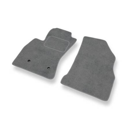 Tapis de sol velours pour Fiat Doblo II (2010-2022) - Premium tapis de voiture - gris - DGS Autodywan