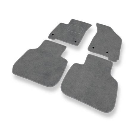 Tapis de sol velours pour Fiat Freemont (2011-2016) - Premium tapis de voiture - gris - DGS Autodywan