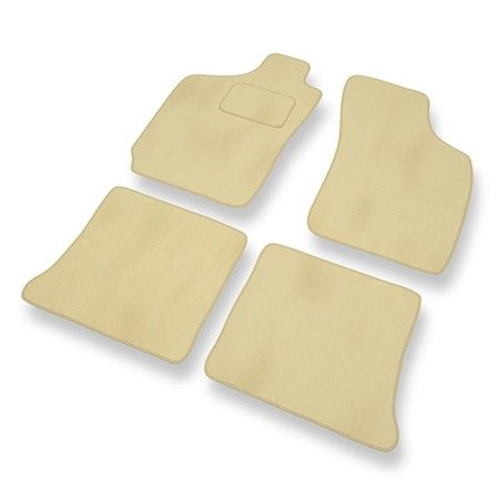 Tapis de sol velours pour Fiat Palio (1996-2004) - Premium tapis de voiture - beige - DGS Autodywan