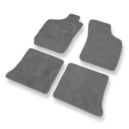 Tapis de sol velours pour Fiat Palio (1996-2004) - Premium tapis de voiture - gris - DGS Autodywan