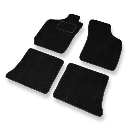 Tapis de sol velours pour Fiat Palio (1996-2004) - Premium tapis de voiture - noir - DGS Autodywan