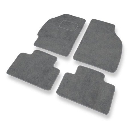 Tapis de sol velours pour Fiat Punto II (1999-2011) - Premium tapis de voiture - gris - DGS Autodywan