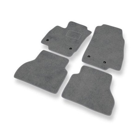 Tapis de sol velours pour Ford B-MAX (2012-2017) - Premium tapis de voiture - gris - DGS Autodywan