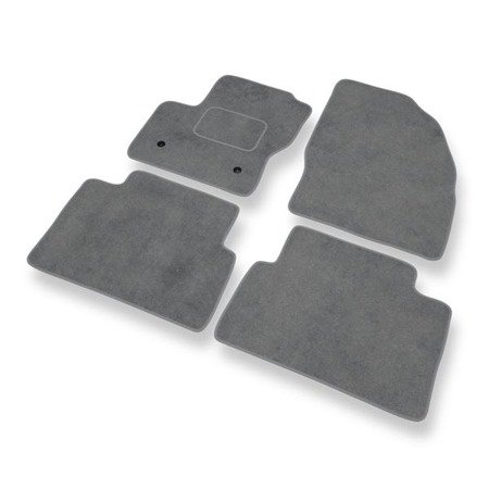 Tapis de sol velours pour Ford C-Max II (2010-2019) - Premium tapis de voiture - gris - DGS Autodywan