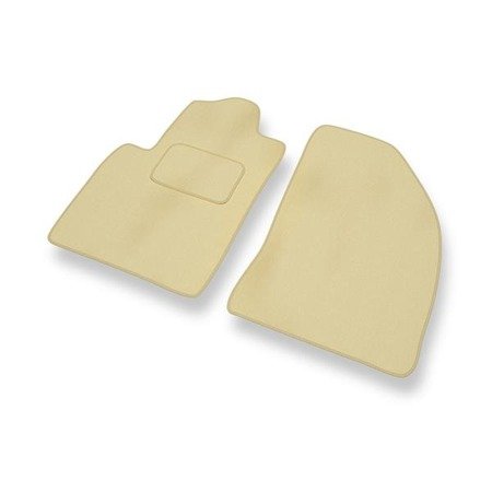 Tapis de sol velours pour Ford Fiesta V (2002-2008) - Premium tapis de voiture - beige - DGS Autodywan