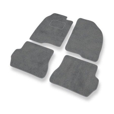 Tapis de sol velours pour Ford Fusion I (2002-2005) - Premium tapis de voiture - gris - DGS Autodywan