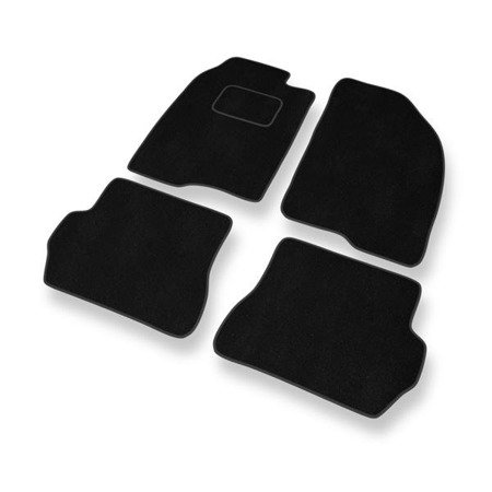 Tapis de sol velours pour Ford Fusion I (2002-2005) - Premium tapis de voiture - noir - DGS Autodywan