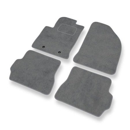 Tapis de sol velours pour Ford Fusion I FL (2006-2013) - Premium tapis de voiture - gris - DGS Autodywan